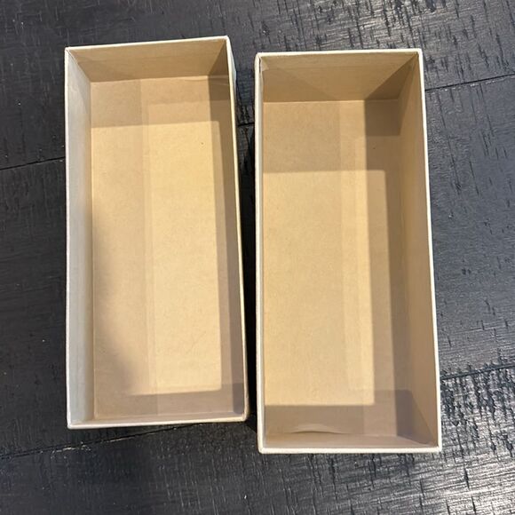 Authentic Burberry Case Cardboard Storage Box Beige 3" x 7" x 2" Sunglasses Box - Picture 4 of 8